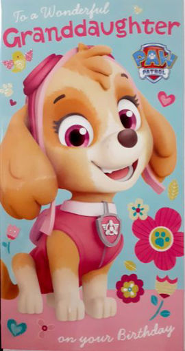 Picture of GRANDDAUGHTER BIRTHDAY CARD PAW PATROL